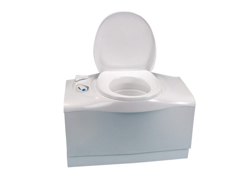 Thetford C402 Bench Cassette Toilet — 19.3L Tank, Electric Flush, 3-Year Warranty