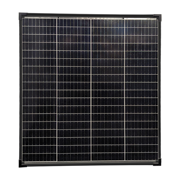 Sphere 100W Twin Cell Solar Panel — Shade Tolerant, Black Frame