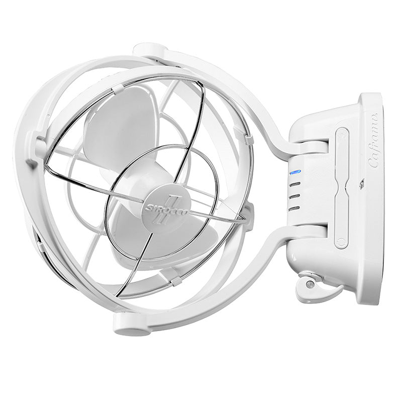Caframo Sirocco II Cabin Fan — 360° Gimbal, Whisper-Quiet, 12/24V