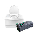 Thetford C402 Bench Cassette Toilet — 19.3L Tank, Electric Flush, 3-Year Warranty