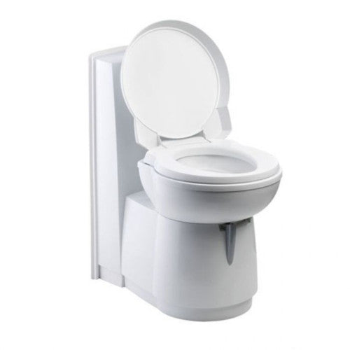 Thetford C263 Ceramic Swivel Cassette Toilet — Electric Flush, LED Indicator