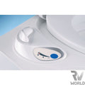 Thetford C402 Bench Cassette Toilet — 19.3L Tank, Electric Flush, 3-Year Warranty