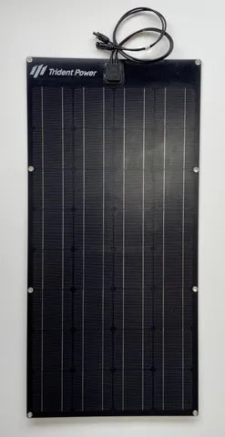 Trident Power 100W Flexible Solar Panel — All-Black, ETFE, MC4