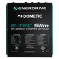 Enerdrive B-TEC 200Ah Slimline Lithium Battery — 83mm Thin, Bluetooth, IP52