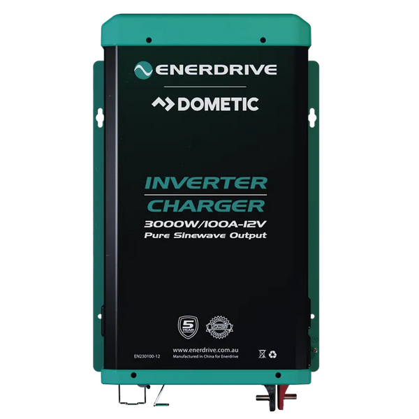 Enerdrive 3000W/100A Inverter-Charger — True Sine Wave, 12V, 5-Year Warranty