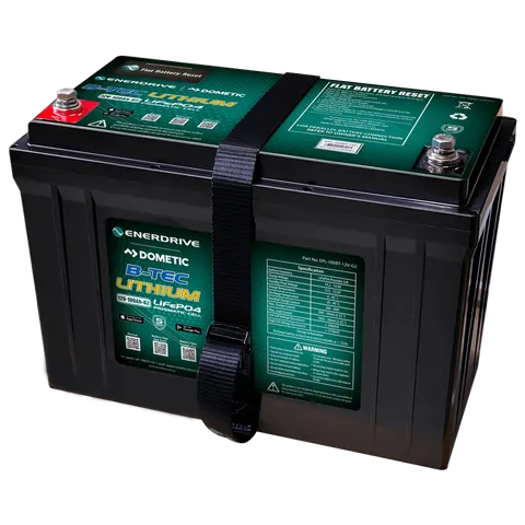 Enerdrive B-TEC 100Ah Lithium Battery Gen2 — Built-in Reset, Deep Cycle