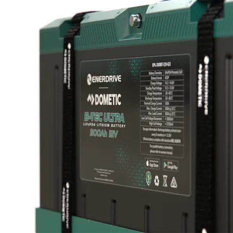 Enerdrive B-TEC Ultra 12V Lithium Battery — IP67, 300A, Bluetooth, 5-Year Warranty